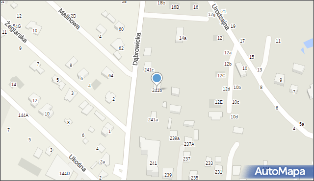 Lublin, Nałęczowska, 241b, mapa Lublina