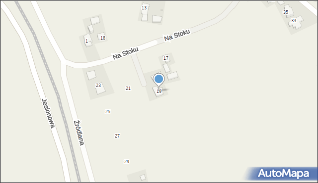 Łuczyce, Na Stoku, 19, mapa Łuczyce