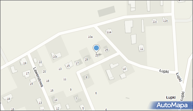 Łupki, Nasza, 23, mapa Łupki