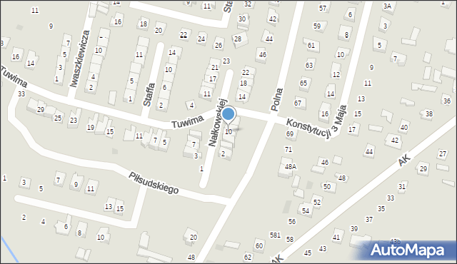 Maków Mazowiecki, Nałkowskiej Zofii, 10, mapa Maków Mazowiecki