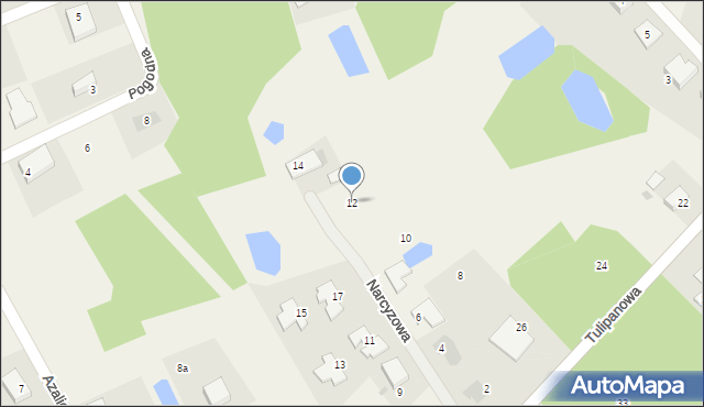 Mały Rudnik, Narcyzowa, 12, mapa Mały Rudnik