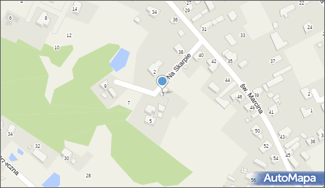 Marcinowice, Na Skarpie, 3, mapa Marcinowice