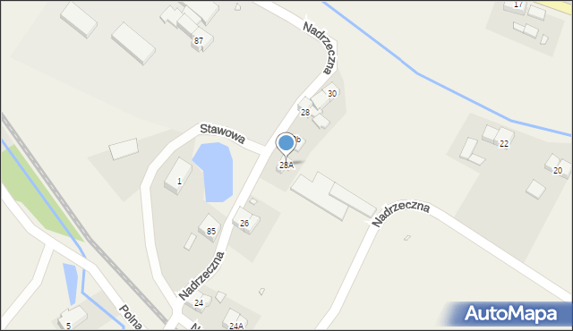 Marciszów, Nadrzeczna, 28A, mapa Marciszów