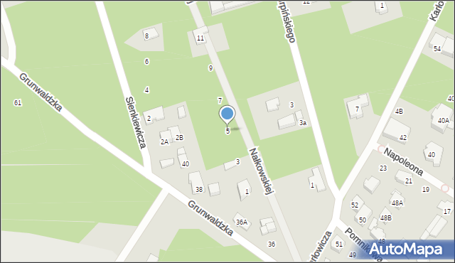 Marki, Nałkowskiej Zofii, 5, mapa Marki