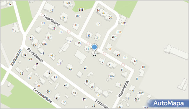 Marki, Napoleona, 11, mapa Marki