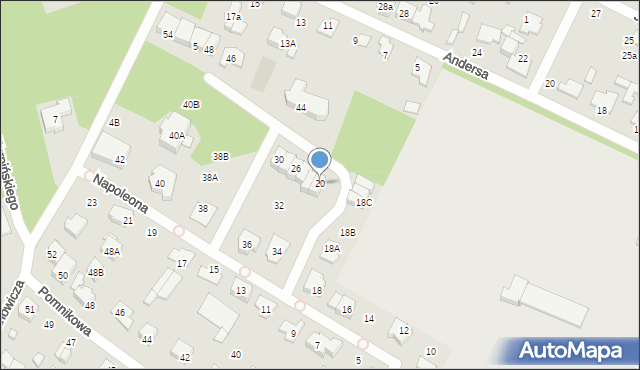 Marki, Napoleona, 20, mapa Marki