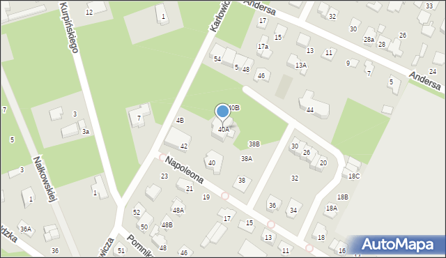 Marki, Napoleona, 40A, mapa Marki