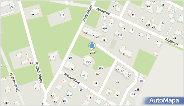 Marki, Napoleona, 40B, mapa Marki