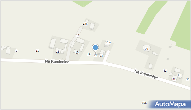 Maszków, Na Kamieniec, 21, mapa Maszków