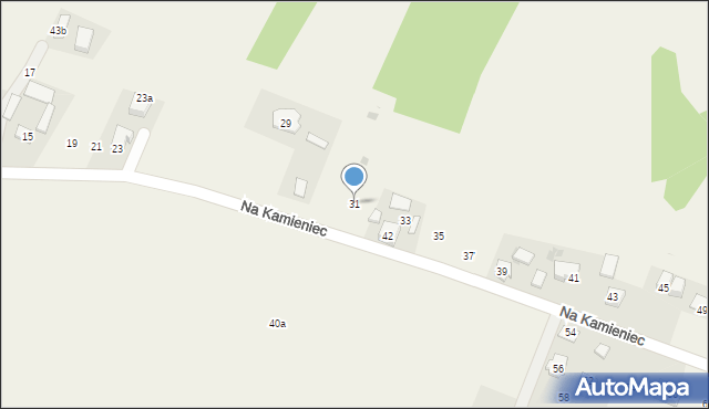 Maszków, Na Kamieniec, 31, mapa Maszków