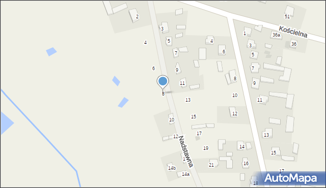 Mełgiew, Nadstawna, 8, mapa Mełgiew