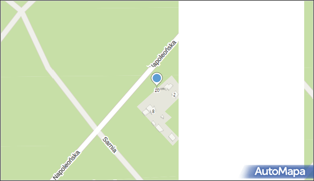 Michałów, Napoleońska, 10, mapa Michałów