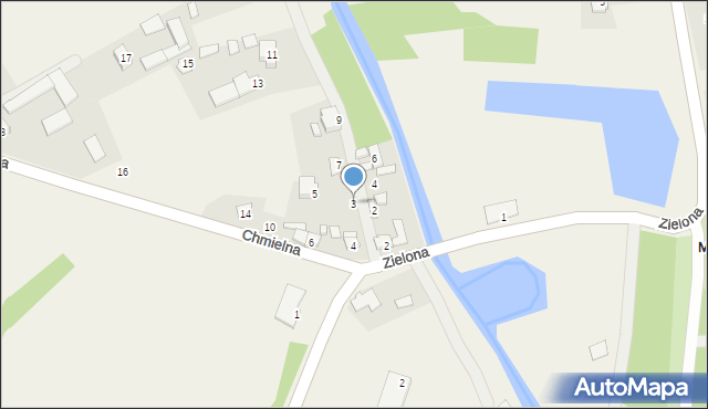 Michalów, Nadrzeczna, 3, mapa Michalów