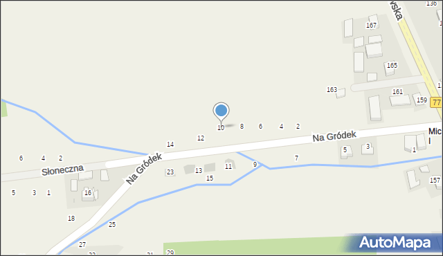 Michałowice, Na Gródek, 10, mapa Michałowice