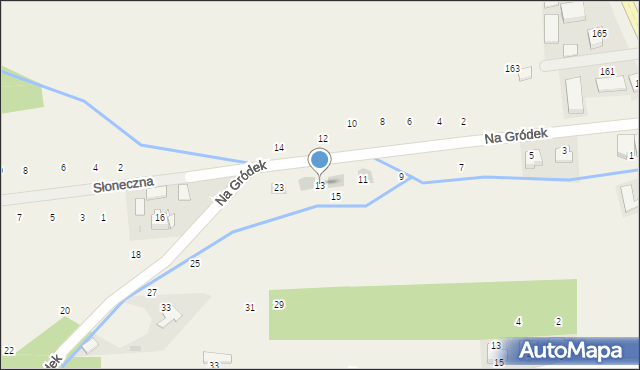 Michałowice, Na Gródek, 13, mapa Michałowice