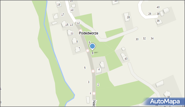 Michałowice, Nad Dłubnią, 6, mapa Michałowice