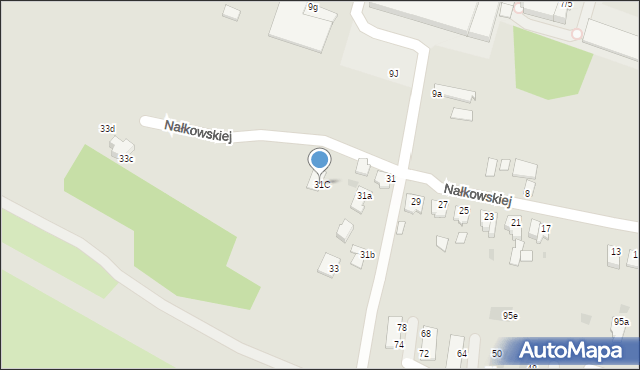 Mielec, Nałkowskiej Zofii, 31C, mapa Mielca