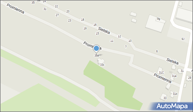 Mielec, Nałkowskiej Zofii, 33d, mapa Mielca