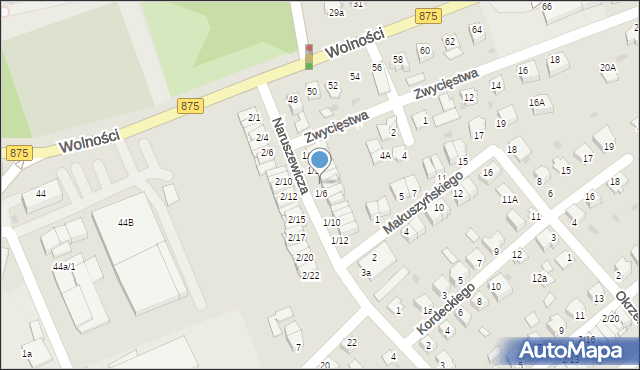 Mielec, Naruszewicza, 1/5, mapa Mielca