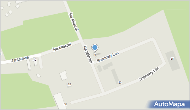 Mielno, Na Mierzei, 5, mapa Mielno