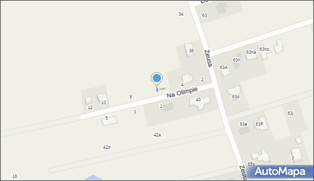 Mierzyn, Na Olimpie, 6, mapa Mierzyn