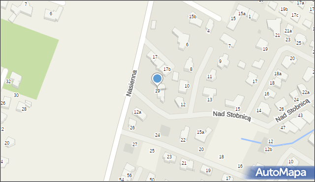 Mierzyn, Nasienna, 19, mapa Mierzyn