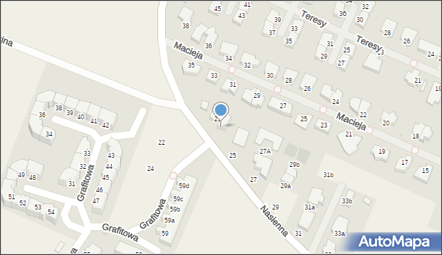 Mierzyn, Nasienna, 23/2, mapa Mierzyn