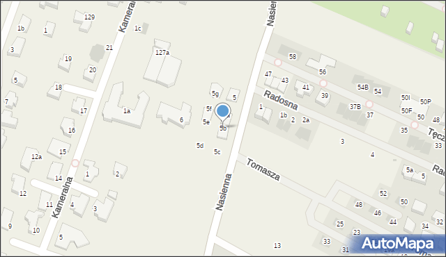 Mierzyn, Nasienna, 5b, mapa Mierzyn