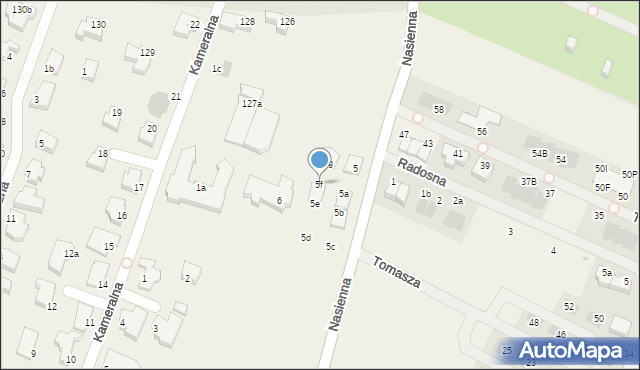 Mierzyn, Nasienna, 5f, mapa Mierzyn
