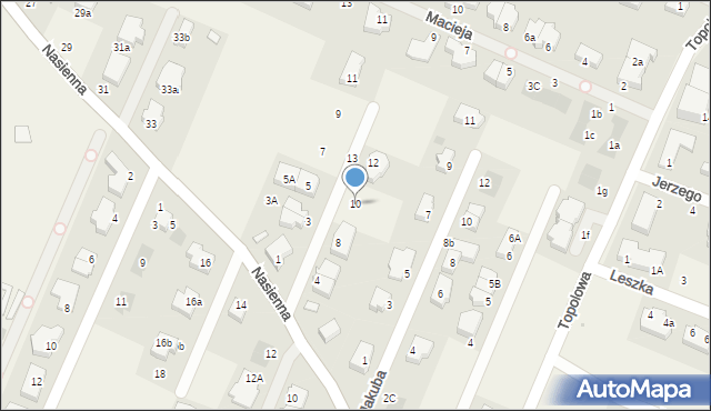 Mierzyn, Natalii, 10, mapa Mierzyn