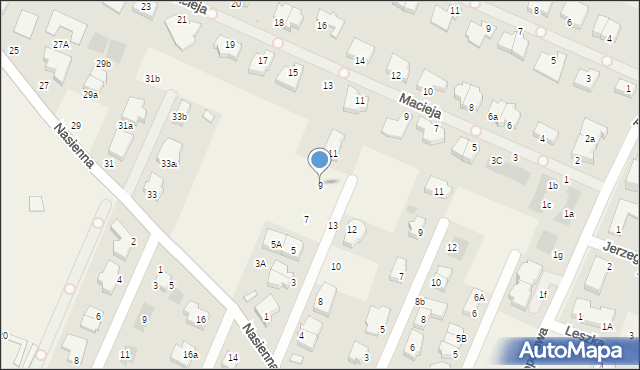 Mierzyn, Natalii, 9, mapa Mierzyn