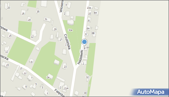 Milanówek, Naddawki, 4, mapa Milanówek