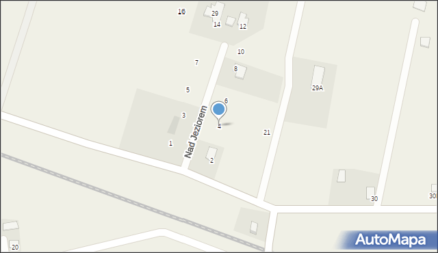 Mirakowo, Nad Jeziorem, 4, mapa Mirakowo