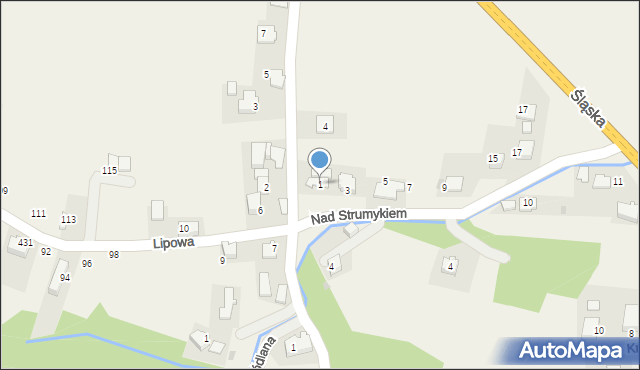 Młynka, Nad Strumykiem, 1, mapa Młynka