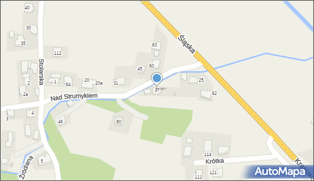 Młynka, Nad Strumykiem, 10, mapa Młynka