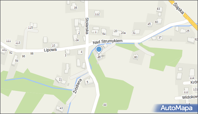 Młynka, Nad Strumykiem, 4, mapa Młynka