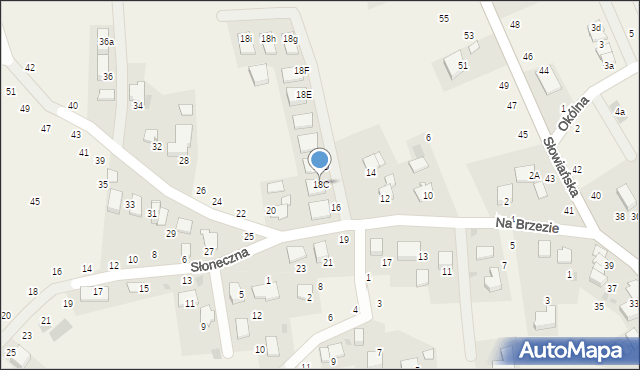 Modlniczka, Na Brzezie, 18C, mapa Modlniczka