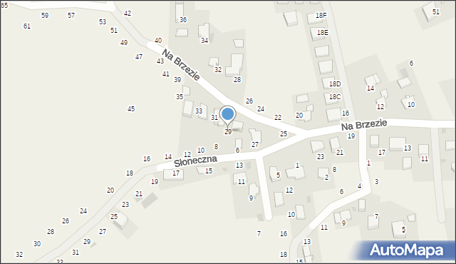 Modlniczka, Na Brzezie, 29, mapa Modlniczka