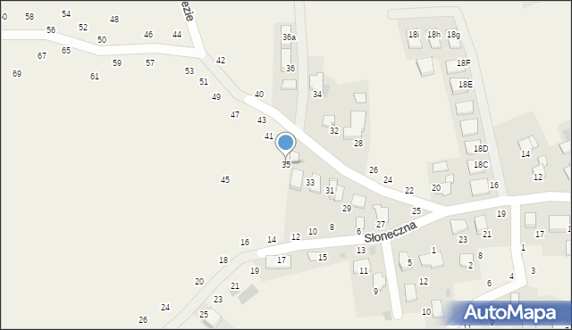 Modlniczka, Na Brzezie, 35, mapa Modlniczka