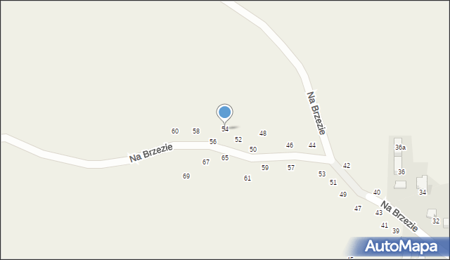 Modlniczka, Na Brzezie, 54, mapa Modlniczka