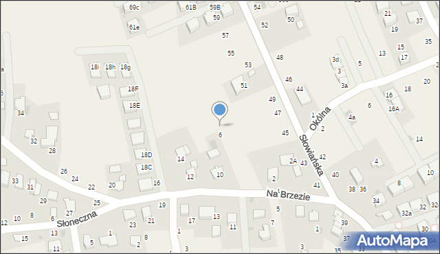 Modlniczka, Na Brzezie, 8, mapa Modlniczka