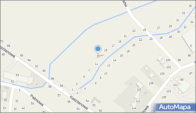 Modlniczka, Na Wedonkach, 13, mapa Modlniczka