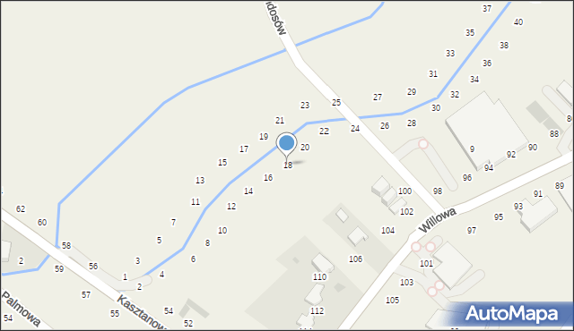 Modlniczka, Na Wedonkach, 18, mapa Modlniczka