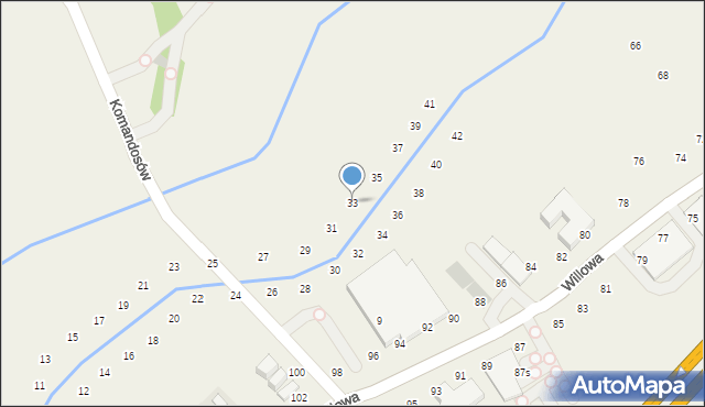 Modlniczka, Na Wedonkach, 33, mapa Modlniczka