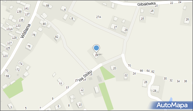 Mokrzyska, Na Stoku, 19, mapa Mokrzyska