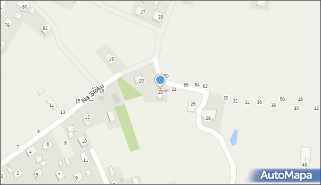 Mokrzyska, Na Stoku, 22, mapa Mokrzyska