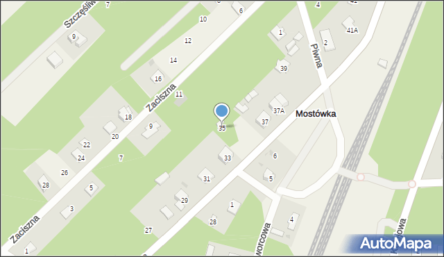 Mostówka, Napoleońska, 35, mapa Mostówka