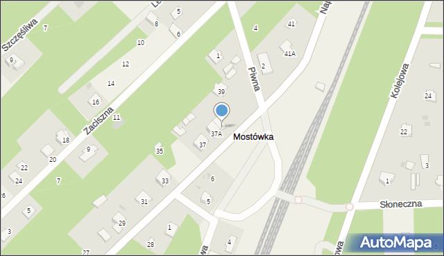 Mostówka, Napoleońska, 37B, mapa Mostówka