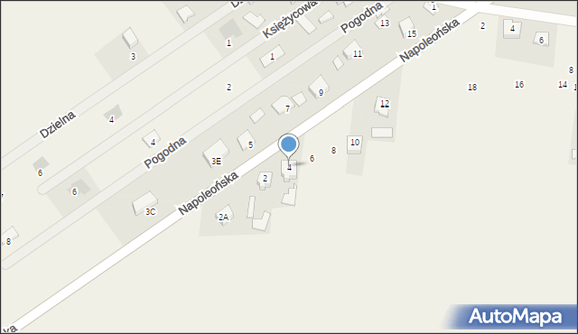 Mostówka, Napoleońska, 4, mapa Mostówka
