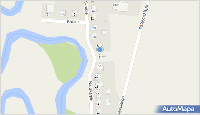 Mszanowo, Na Skarpie, 24, mapa Mszanowo